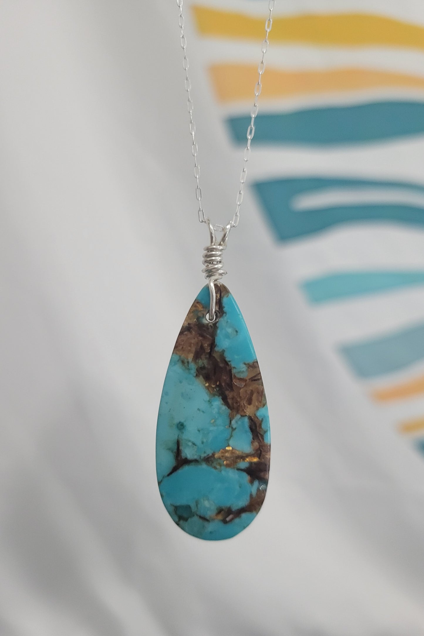 Turquoise Simple Drop Pendant