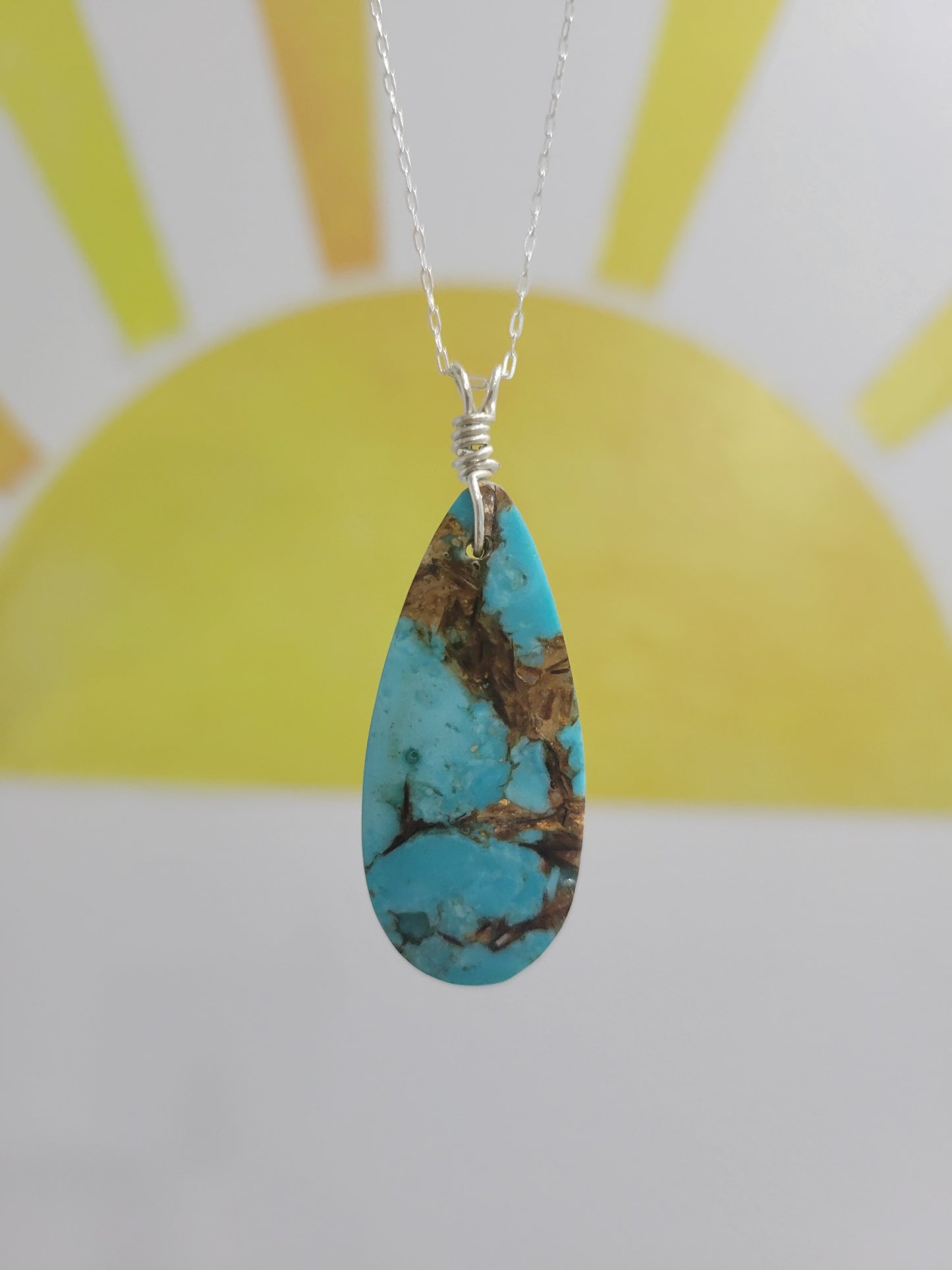 Turquoise Simple Drop Pendant