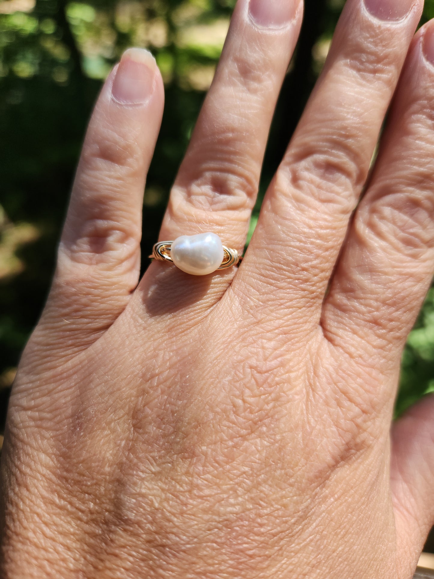 Pearl Ring 14k gold-filled 🌊 Ocean Vibes