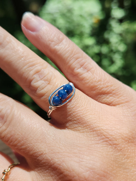 Sapphire & Sterling Ring