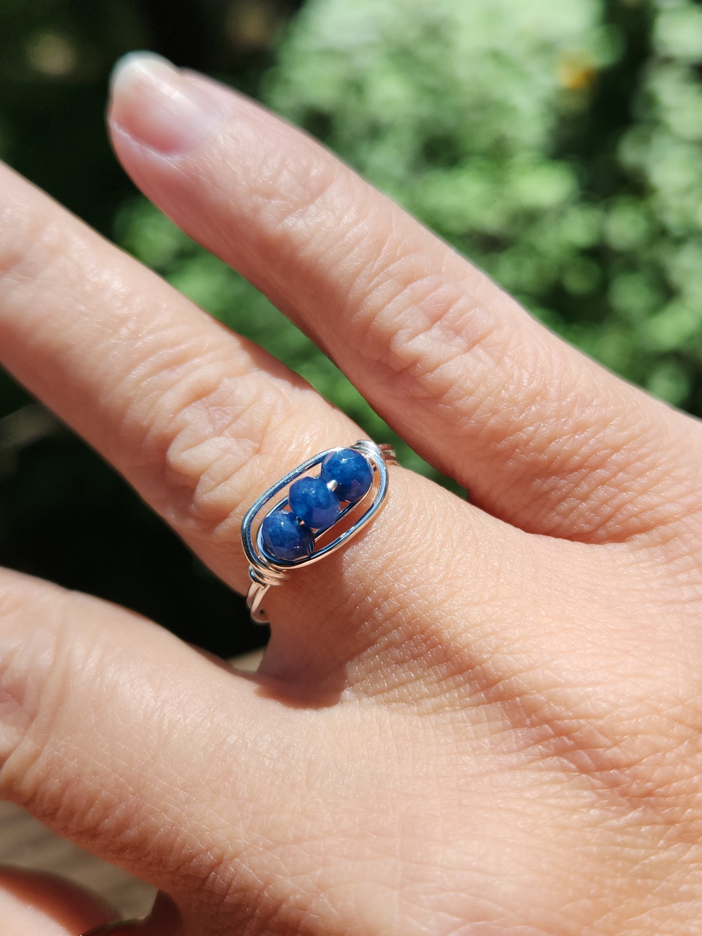 Sapphire & Sterling Ring