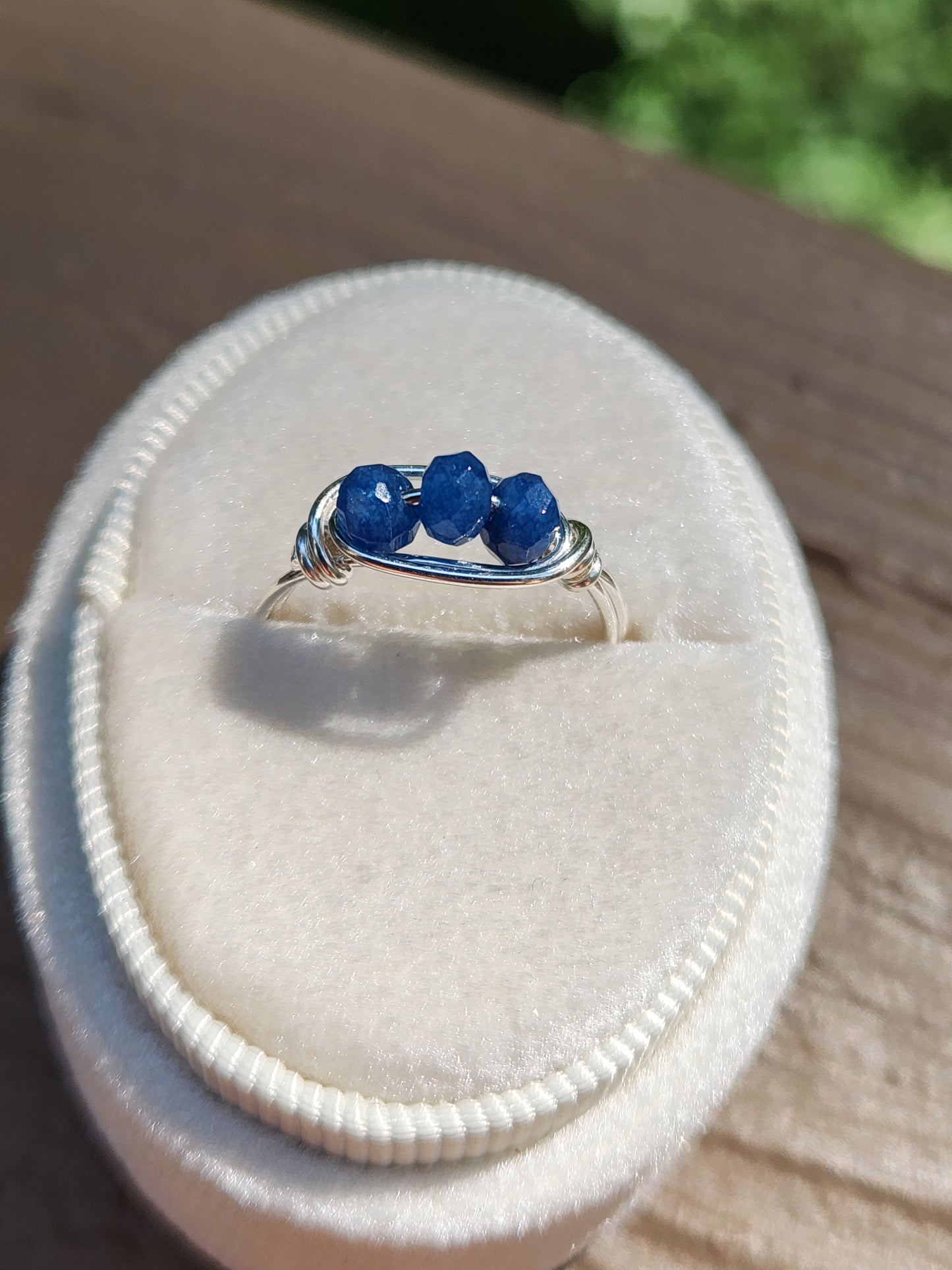 Sapphire & Sterling Ring